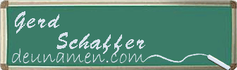 Gerd Schaffer Visitenkarte